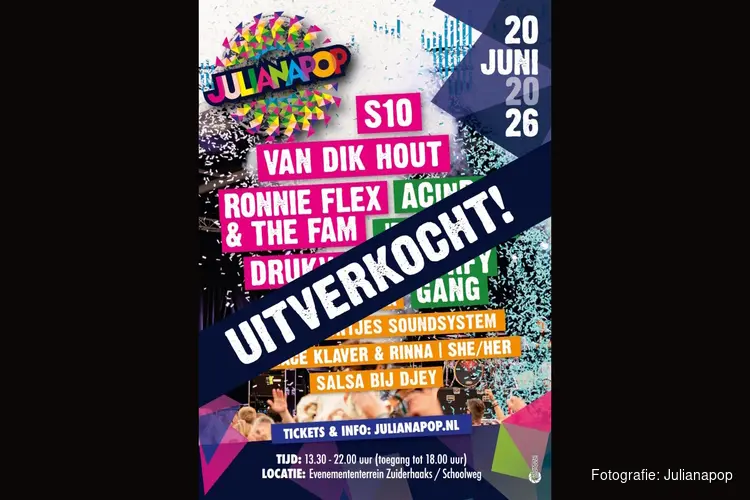 Julianapop 2026 breekt verkooprecord