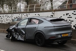 Flinke schade na frontale botsing op N9