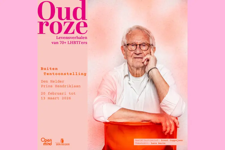 Buitenexpositie ‘Oudroze’ vertelt verhalen van eerste generatie LHBTIQA+’ers