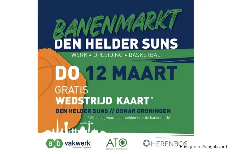 Unieke banenmarkt in samenwerking met de Den Helder Suns: nieuwe kansen op werk én sport