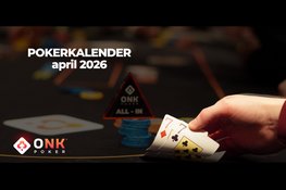 Pokerkalender van de maand april bij ONK Poker