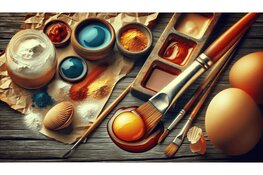 Workshop werken met eitempera