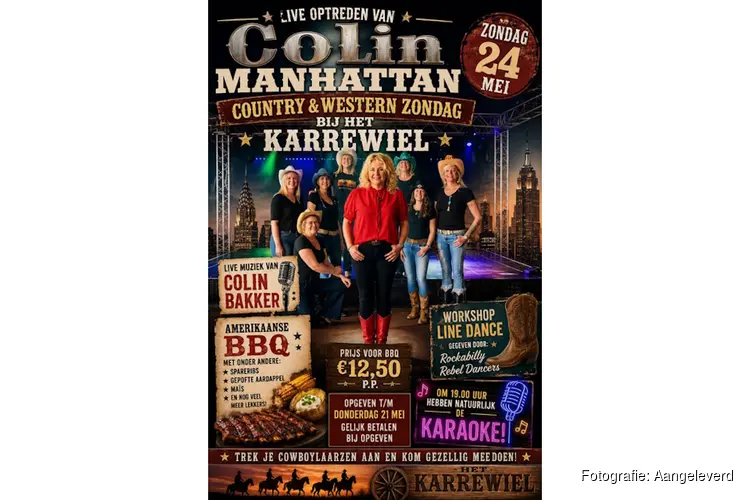 Country & Western middag in cafe Het Karrewiel
