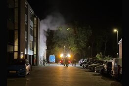 Brand in garagebox onder appartementencomplex in Den Helder