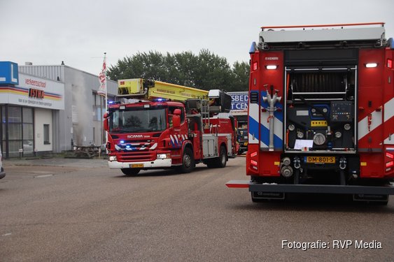 Grote brand in grafisch bedrijf in Den Helder