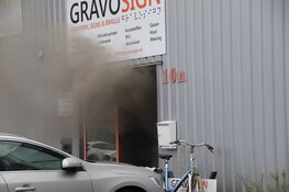 Grote brand in grafisch bedrijf in Den Helder