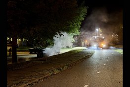 Autobrand aan Achterbinnenhaven in Den Helder
