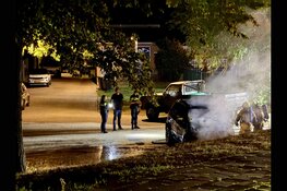 Autobrand aan Achterbinnenhaven in Den Helder