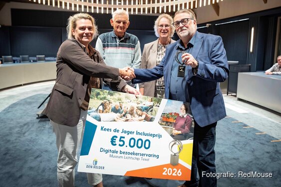 Lichtschip Texel wint Kees de Jager Inclusieprijs 2026