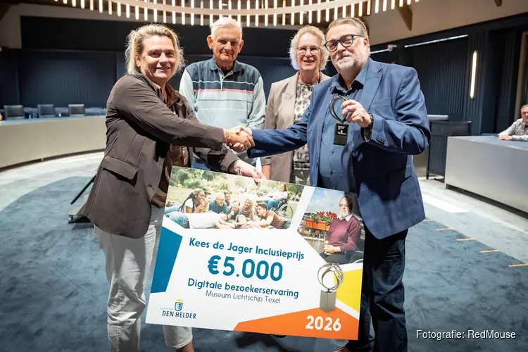 Lichtschip Texel wint Kees de Jager Inclusieprijs 2026