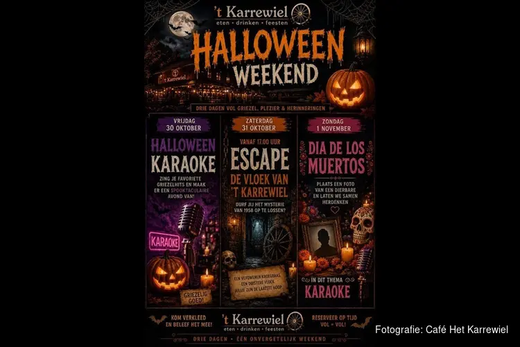 Halloween weekend in café Het Karrewiel