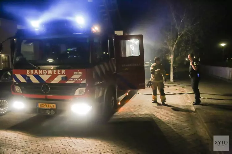 Uitslaande brand in schuur