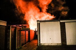 Uitslaande brand in schuur
