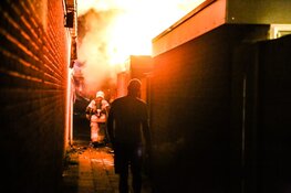 Uitslaande brand in schuur