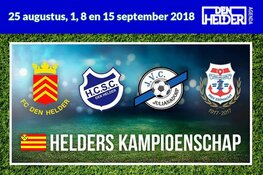 Vier teams strijden om Helders Kampioenschap voetbal