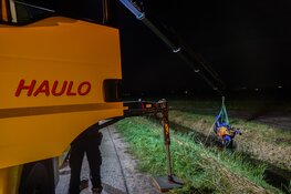 Motorrijder vliegt uit de bocht