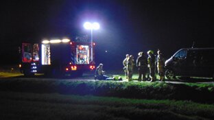 N9 bij Callantsoog afgesloten voor verkeer vanwege gaslek in weiland